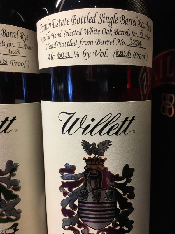 Willett - 6 Years Single Barrel Bourbon 120.6 Proof - Central Wine